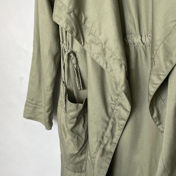 Hollister Size Small Womans Green Utility Parka Jacket Zip Drawsteing Hoodie - Picture 9 of 11